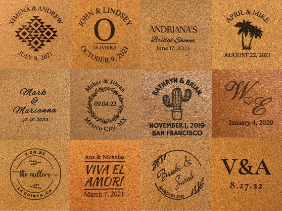 Personalized sale tile coasters