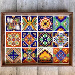 LARGE Mexican Talavera Tile Tray