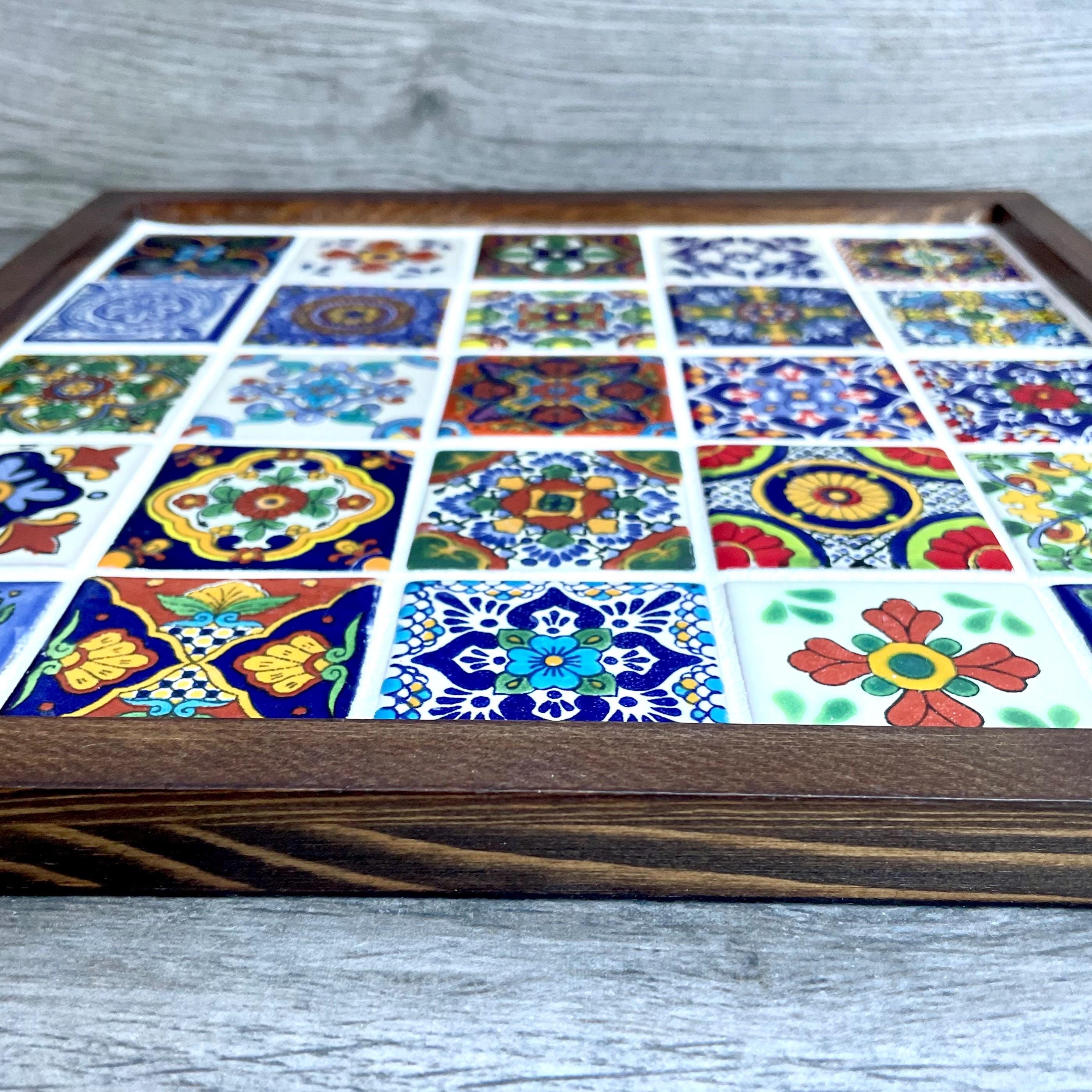 メキシコのタラベラタイルトレイ - Etsy 日本