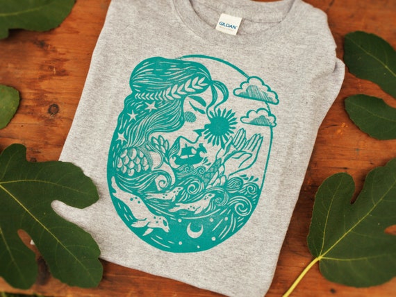 linocut shirt