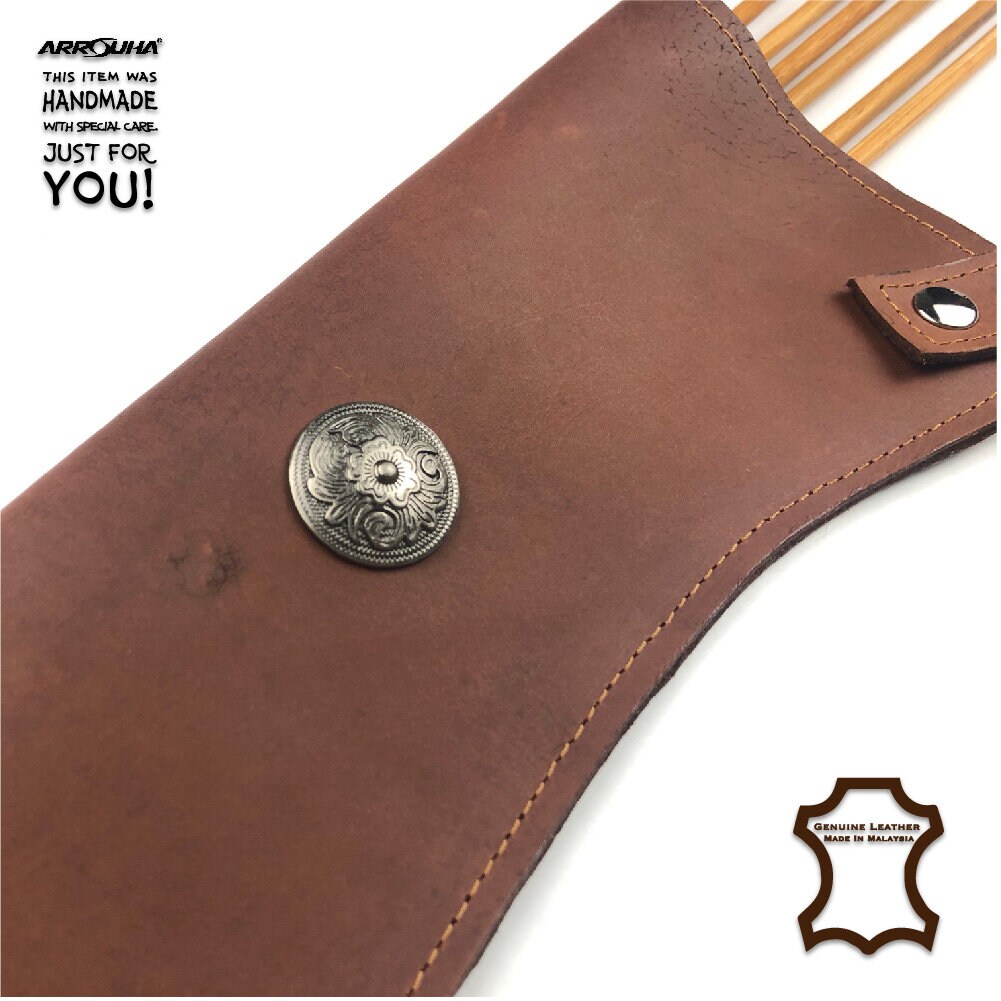 Traditional Archery Leather Quiver Crazy Horse Type 19 Inches Etsy