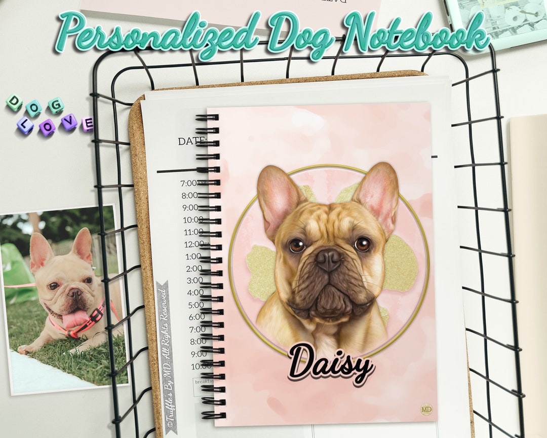 Custom Dog Notebook Personalized Dog Lover Gift Personalized Journal ...
