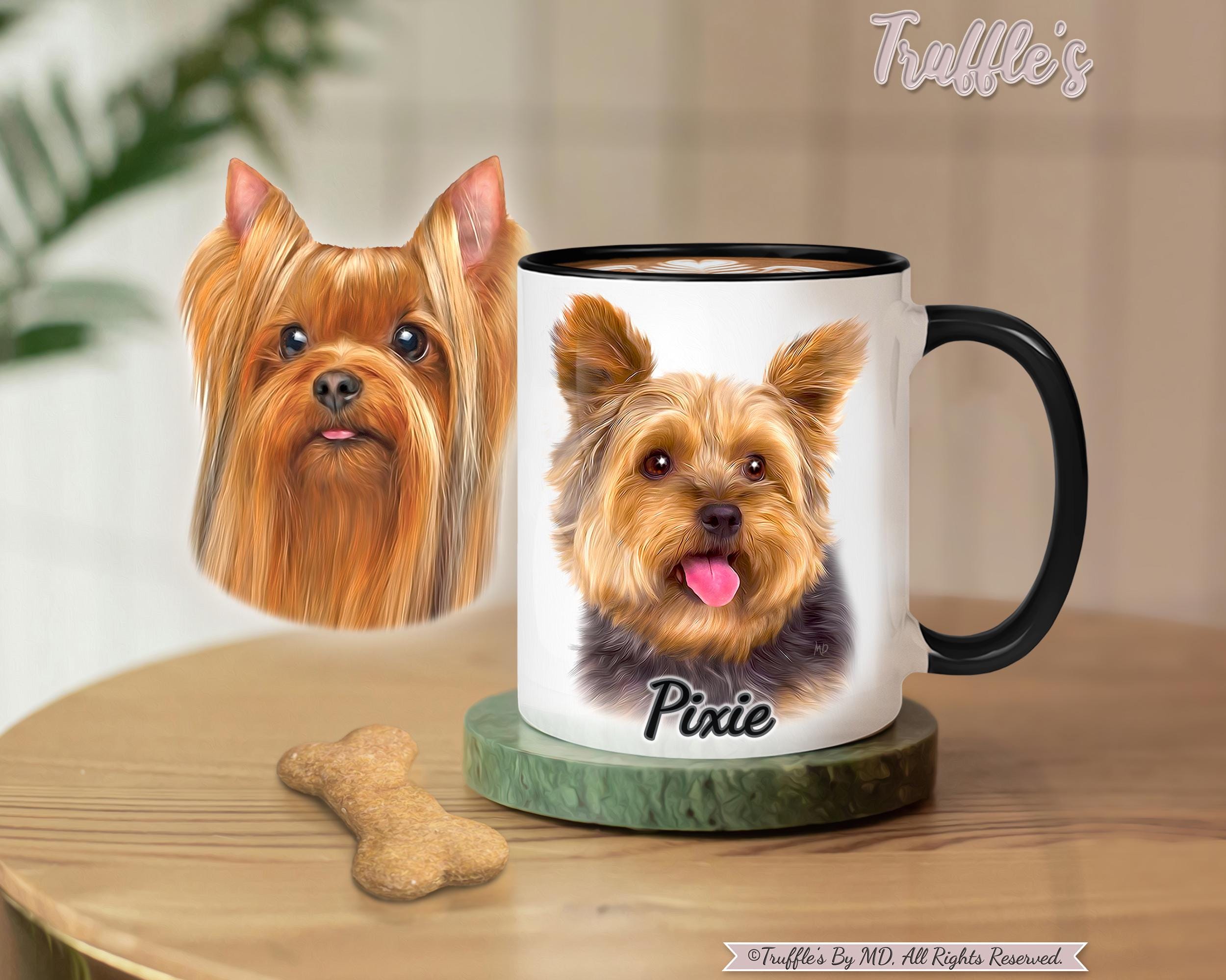 Custom Yorkshire Terrier Mug | Yorkshire Terrier Gift | Yorkie Coffee Mug |  Yorkshire Terrier Drawing | Dog Lover Gift | Custom Pet Portrait
