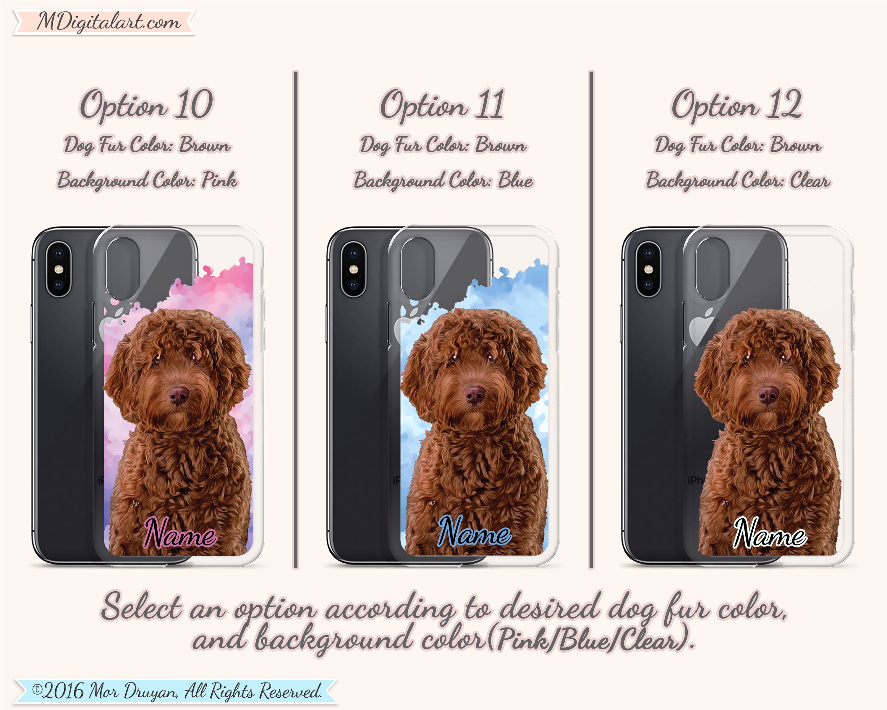 Personalized Realistic Labradoodle Goldendoodle Case iPhone 7 Etsy