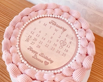 Cake Calendar Charm Topper