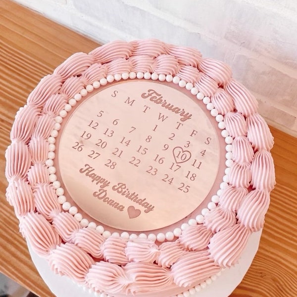 Cake Calendar Charm Topper