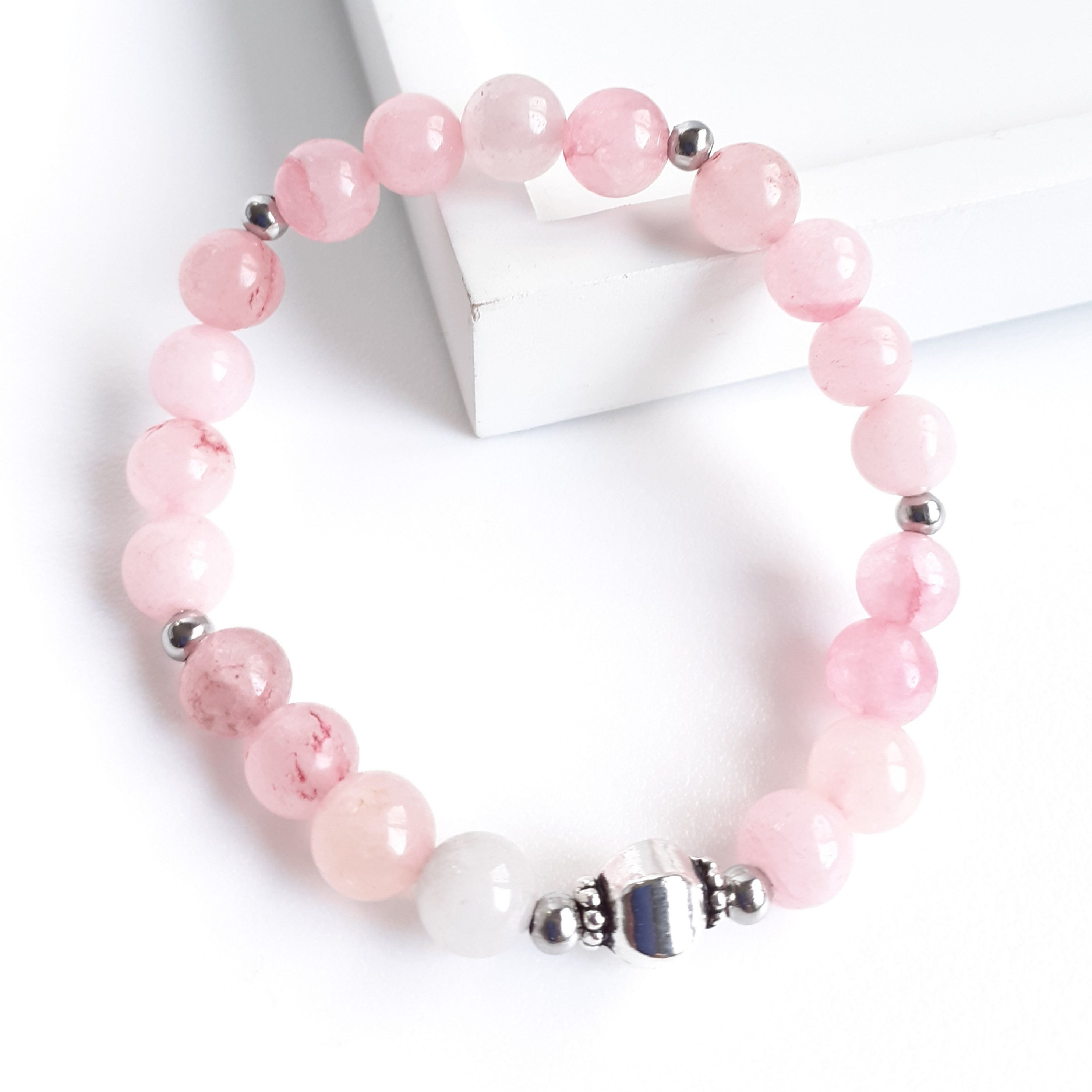 Rose Quartz Bracelet Etsy