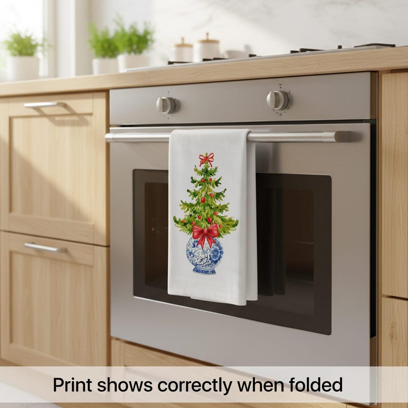 BijoulandInc Chinoiserie Tea Towel - Thumbnail 5