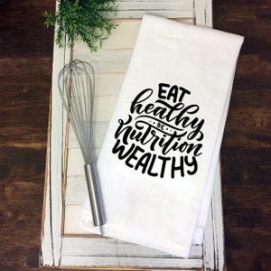 Custom Tea Towel with Logo or Photo | Personalized Kitchen Gift image 2