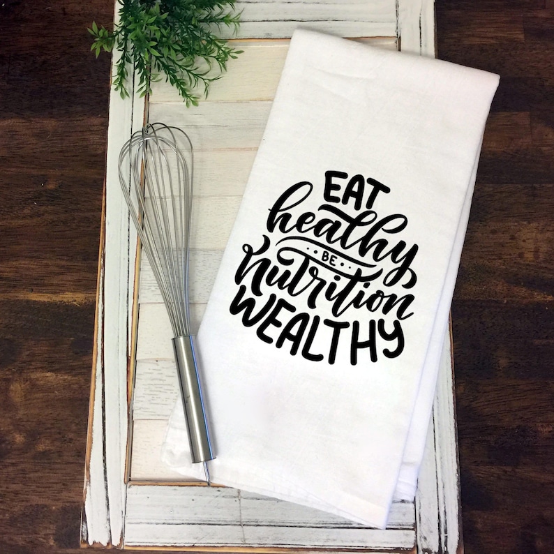 Custom Tea Towel with Logo or Photo | Personalized Kitchen Gift image 2