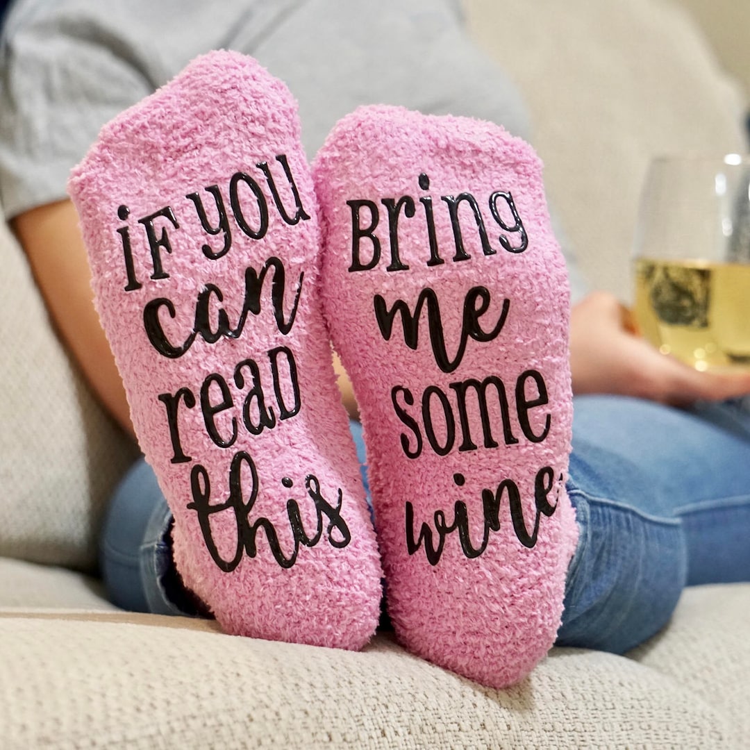 If You Can Read This Bring Me Some Wine Glass Acrylic Box Non Stick Gag Gift | Australia