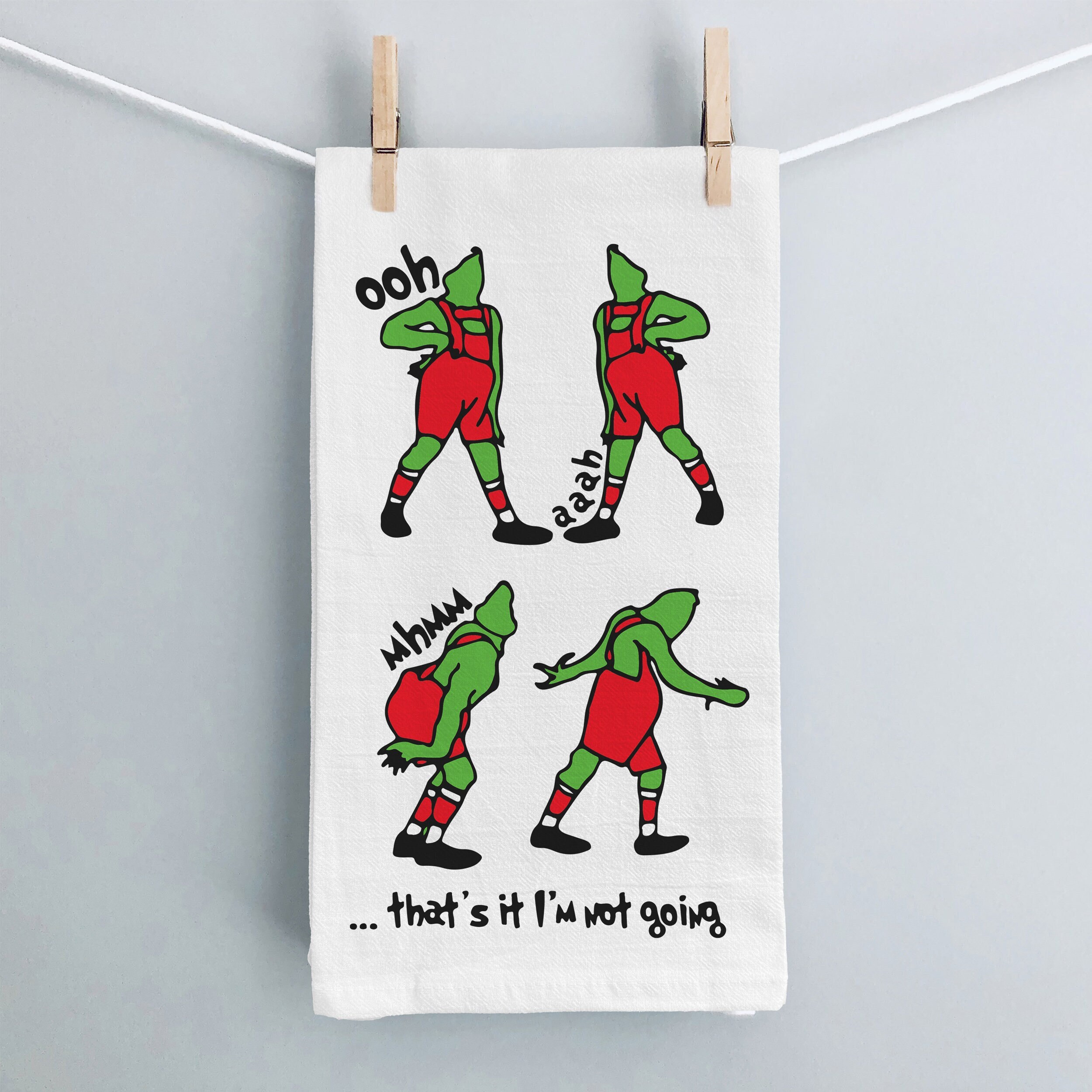 Grinch Kitchen Towel - Etsy
