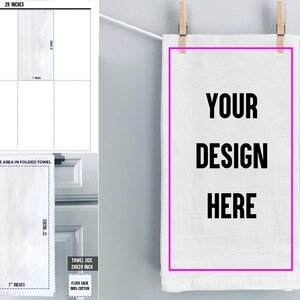 Custom Tea Towel with Logo or Photo | Personalized Kitchen Gift image 5