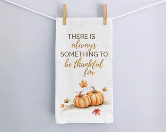 Autumn Pumpkin Kitchen Towel: Organic Cotton Fall Decor