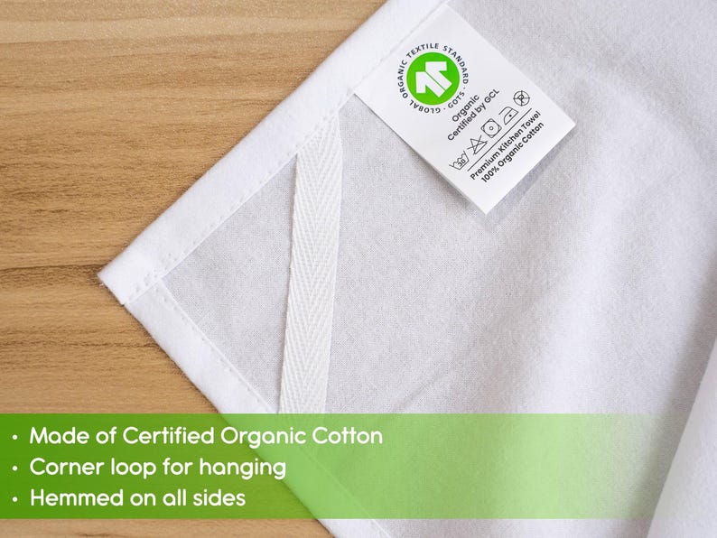 Custom Tea Towel with Logo or Photo | Personalized Kitchen Gift image 6