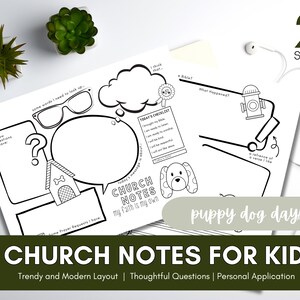 Bible Journaling Printable | Bible Study Journal | Church Flyer Sermon Notebook