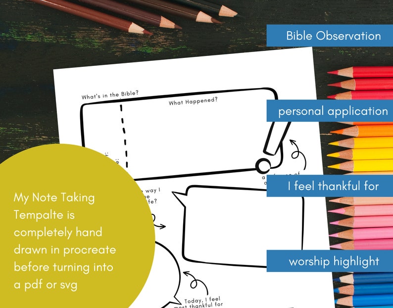 Kids Church Notes Printable | Sermon Journal Bible Study PDF Download ...