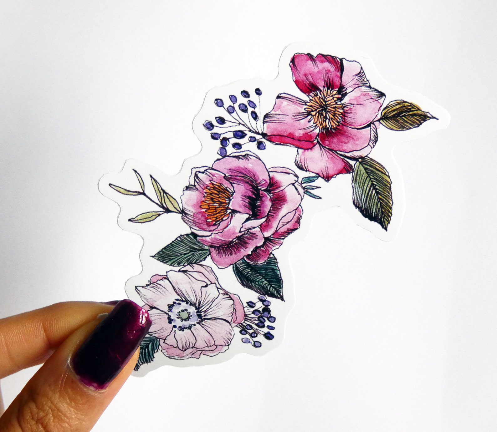 Floral Stickers Stickers Kids Stickers Vinyl Stickers Etsy