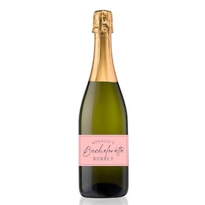 Bachelorette Customizable Champagne Bottle Label | Stickers | Digital Download