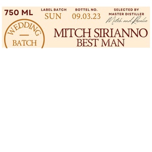 Customizable Woodford Bourbon Bottle Label | Groomsmen Proposal | Gift | Digital Download