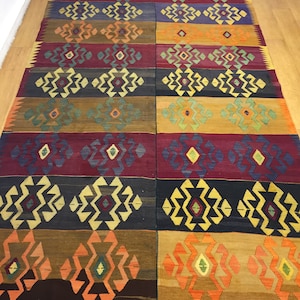 6x12 ft vintage kilim area kilim kilim rug entry kilim boho kilim brown kilim hallway kilim turkish kilim rug decorative kilimtribal kilim