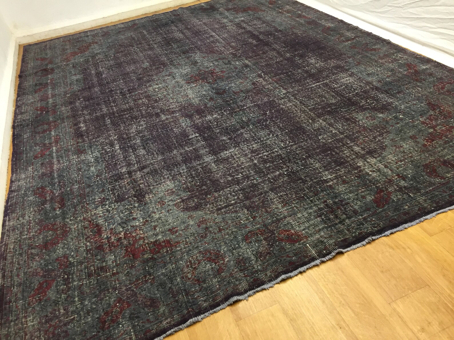 Aubergine Color Rug 9x12 Feet Room Kilim Tribal Rug Custom Rug Etsy