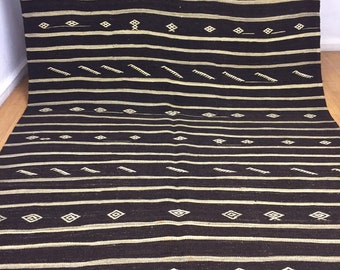 turkish kilim,7x11 ft kilim,designer kilim,floor kilim area kilim,floor kilim, naturel kilim,striped kilim ,nomadic kilim,interior kilim rug