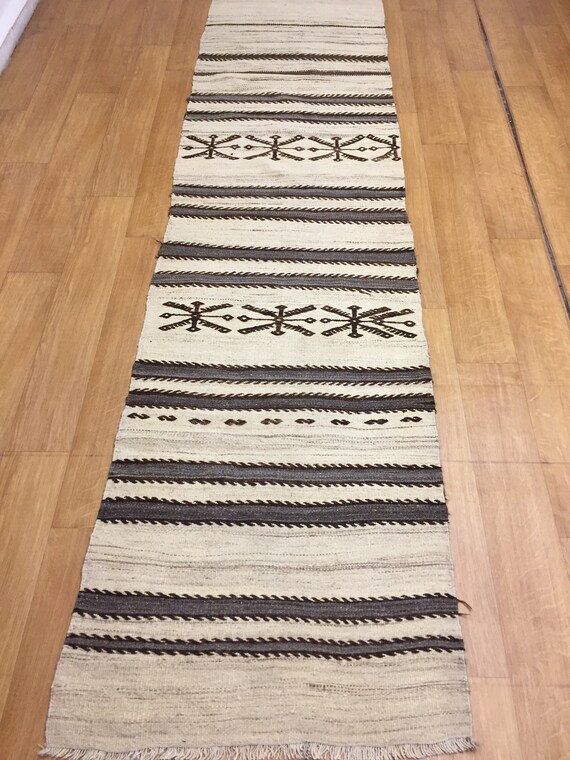 turkish kilim,3x11 ft runner kilim,vintage kilim,handwoven,kilim,naturel kilim,floor kilim,decorative kilim,furniture kilim,interior kilim