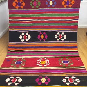 turkish kilim .5x10 feet .vintage kilim,area kilim ,designer kilim  rug ,interior kilim rug ,floor kilim,hand woven kilim,decorative kilim