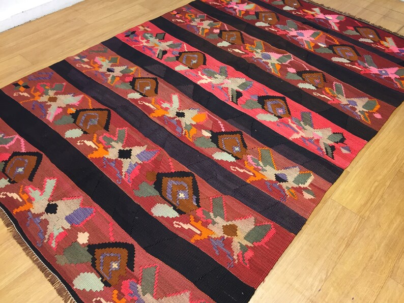 Turkish Kilim Rug6x9 Ftrug Kilimvintage Kilim Etsy