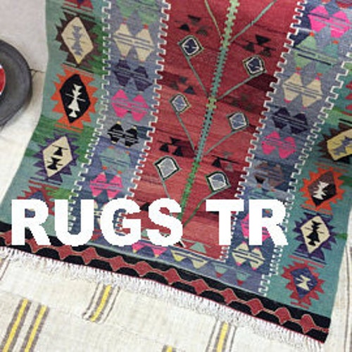 パッチワーク ラグ 5x7 ダークブルー パッチワーク、ヴィンテージ ラグ