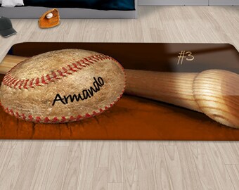 baseball rug for nursery