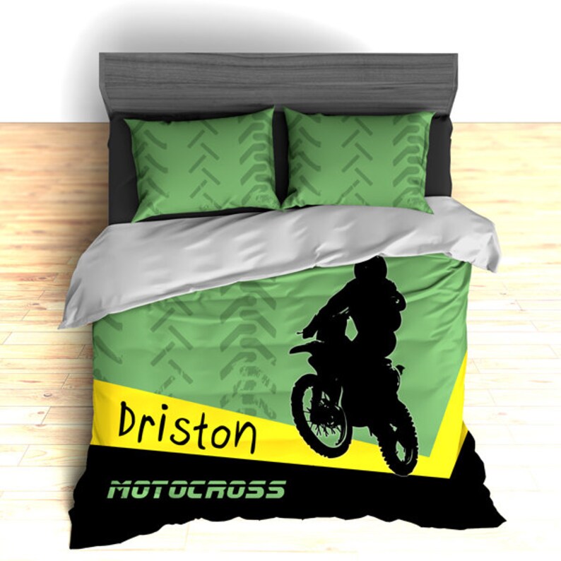 Motocross Comforter Duvet Motorcycle Bedding Image 0