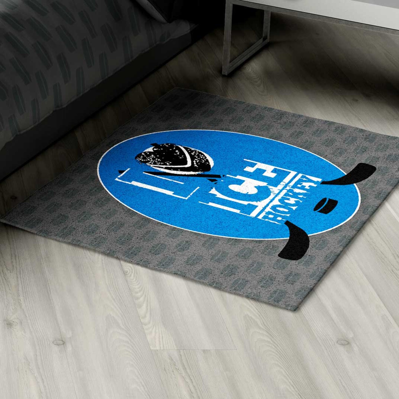 Hockey Area Rug Hockey Rug Personalized Rug Custom Rug Etsy