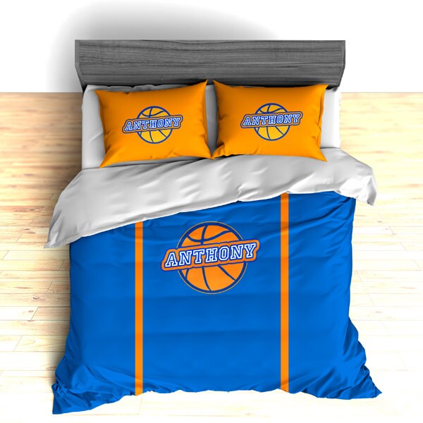 Knicks Basketball Bedding Basketball Duvet Basketball Etsy