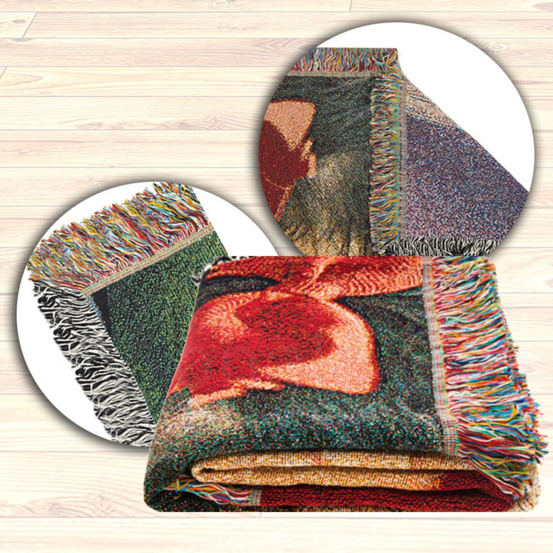 Woven Throw Photo Memory Custom Woven Throw Blanket Collage Etsy