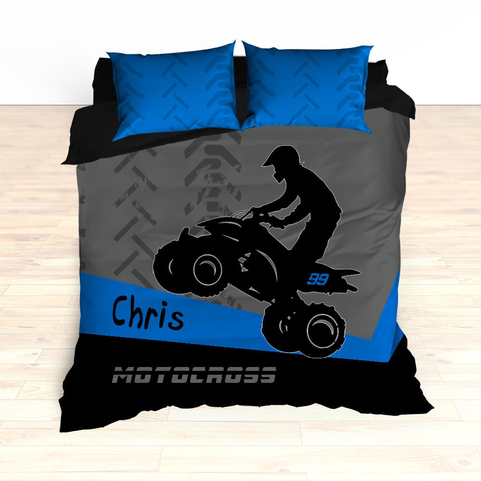 ATV Motocross Bedding Quad Dirt Bike Bedding ATV Comforter Etsy