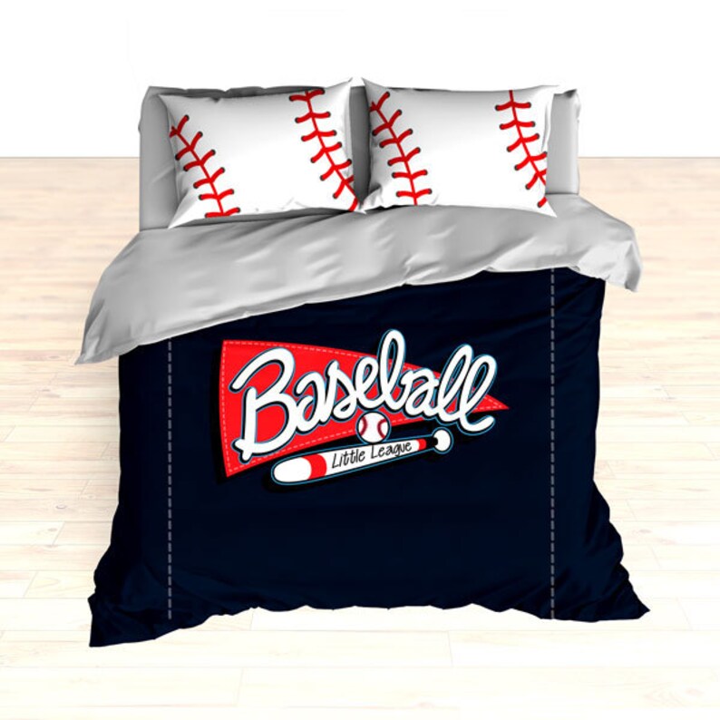 Personalized Baseball Bedding Baseball Duvet Baseball Etsy