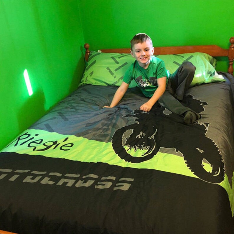 Quad Motocross Bedding ATV Dirt Bike Bedding ATV Comforter Etsy
