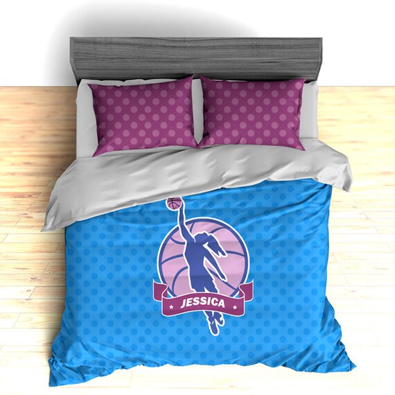 Girls Basketball Comforter Duvet Image 0