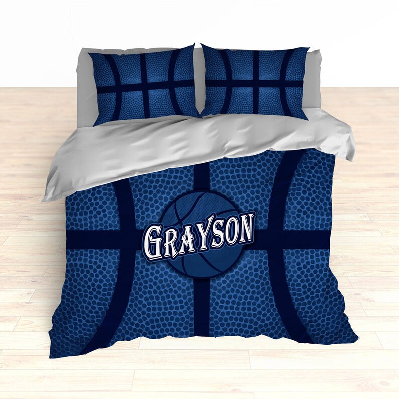Personalized Basketball Bedding Basketball Duvet Basketball Etsy
