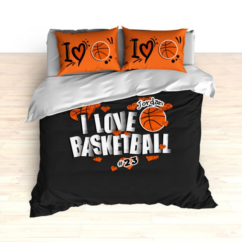 Custom Basketball Comforter or Basketball Duvet Set Etsy