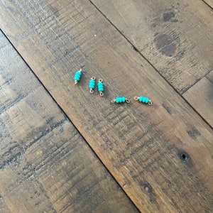 Permanent Jewelry Connectors, Turquoise Connector, Gold Filled Permanent Jewelry Connector Charms, Permanent Jewelry Charm