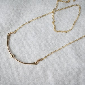 The Orbit Necklace/ Fidget Necklace/ Gold Necklace/ Layering Necklace