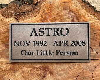Small Custom Engraved Memorial Style Sign. Personalized Cold Cast Bronze RESIN Plaque. Custom Worded Sign. Pet Memorial sign. Antique Style