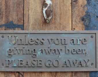 Go away sign | Etsy