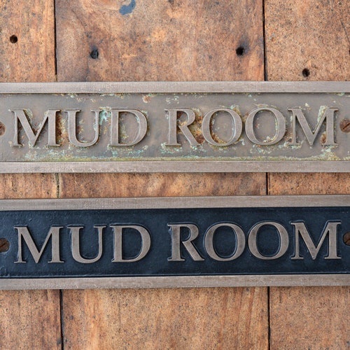 LAUNDRY Door Sign. Black or Bronze. Victorian New Old Style Etsy