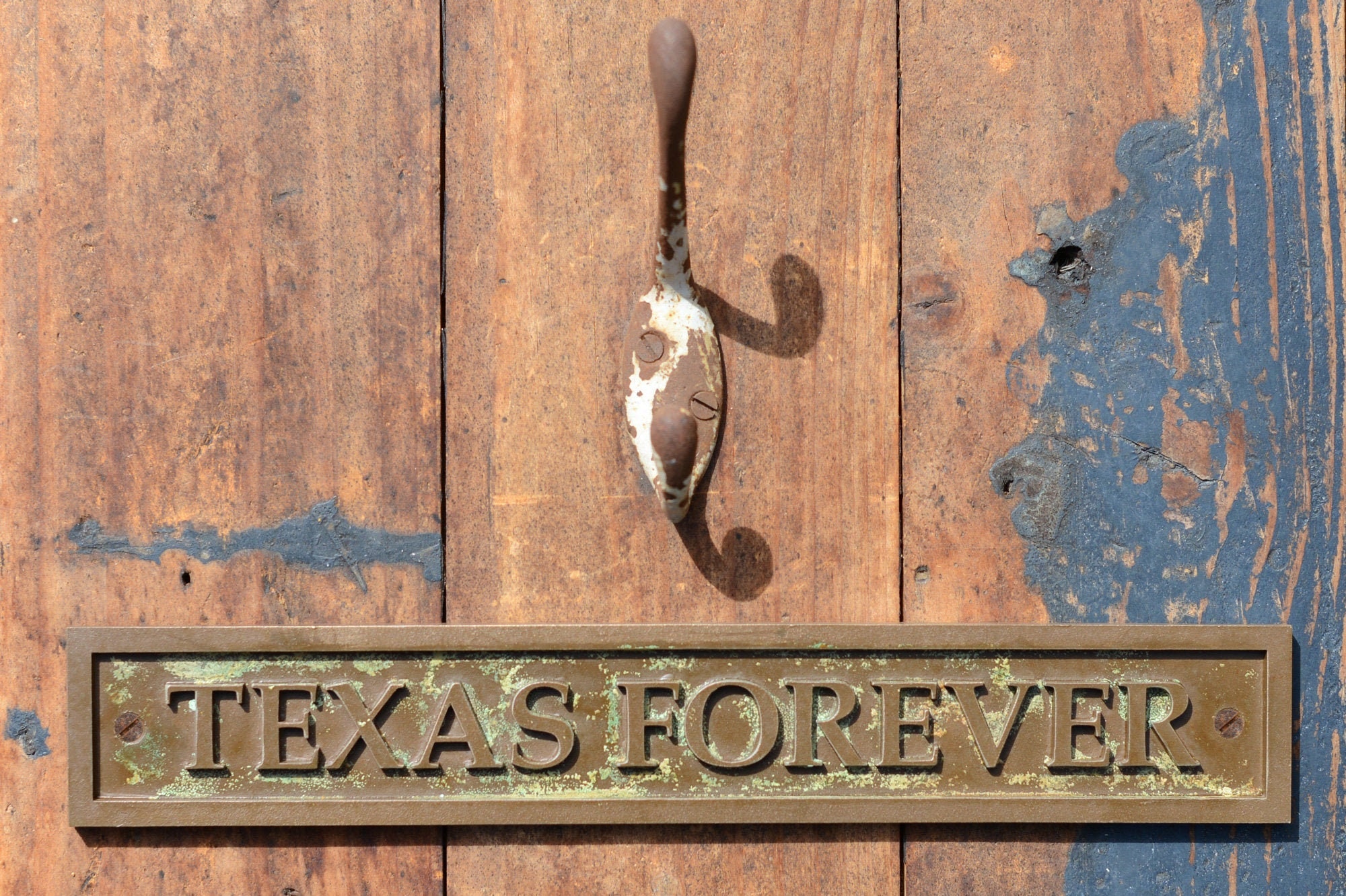 Texas Forever Door Sign Old Style Western Sign Cast Bronze Etsy