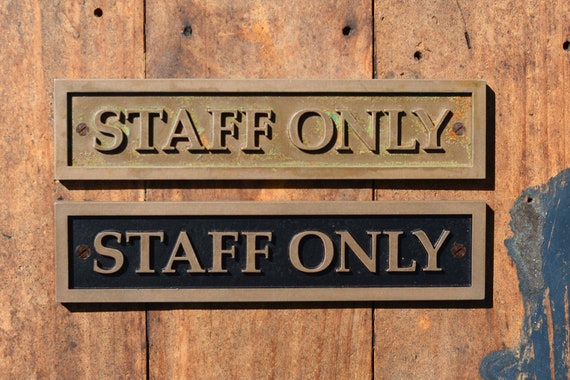 SOLID CAST METAL PUB RESTAURANT CAFE OLD VINTAGE STYLE PUSH /& PULL DOOR SIGNS