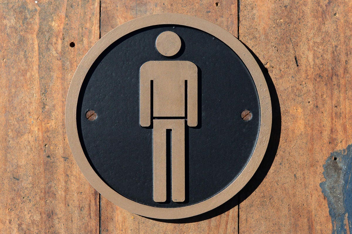 MENS Toilet Door Sign. Male Bathroom Gentleman Toilet Out Etsy Australia